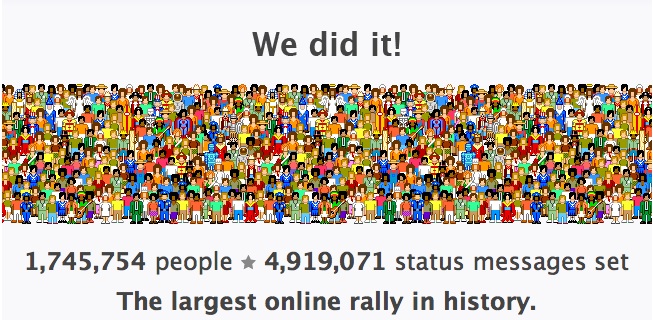 US elections online rally