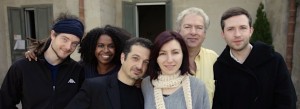 The Edgeryders team at the unMonastery: left to right, Matthias Ansorg, Nadia El-Imam, Alberto Cottica, Noemi Salantiu, Arthur Doohan, Ben Vickers. Photo: Sam Muirhead CC-BY